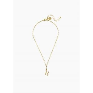 NEW SUSAN SHAW women's letter h necklace in gold